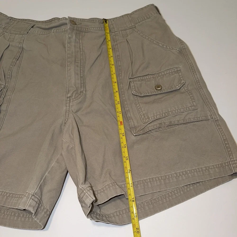 Cabelas Mens Hiking Shorts Size 40 Khaki 7‎ Pocket Outdoor Cargo Utility
